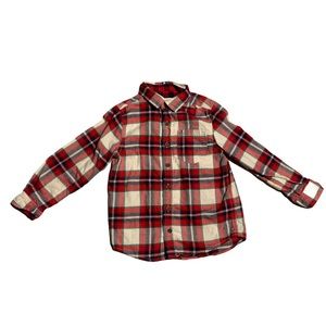 Boys’ plaid flannel shirt